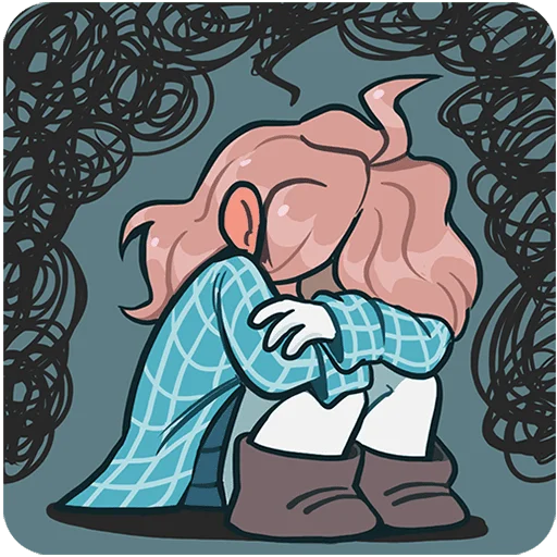 😖 Стикер «Детектив Энни Без Текста» для Telegram
