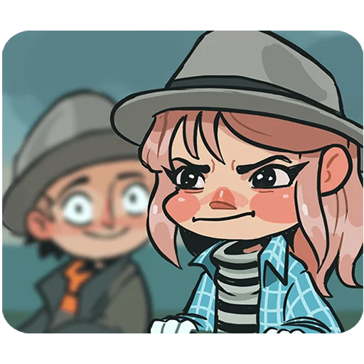 😠 Стикер «Детектив Энни Без Текста» для Telegram