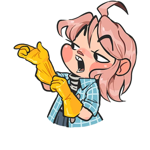 😏 Стикер «Детектив Энни Без Текста» для Telegram