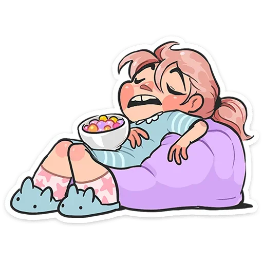 😴 Стикер «Детектив Энни» для Telegram