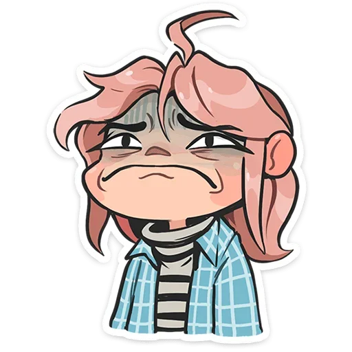 😰 Стикер «Детектив Энни» для Telegram