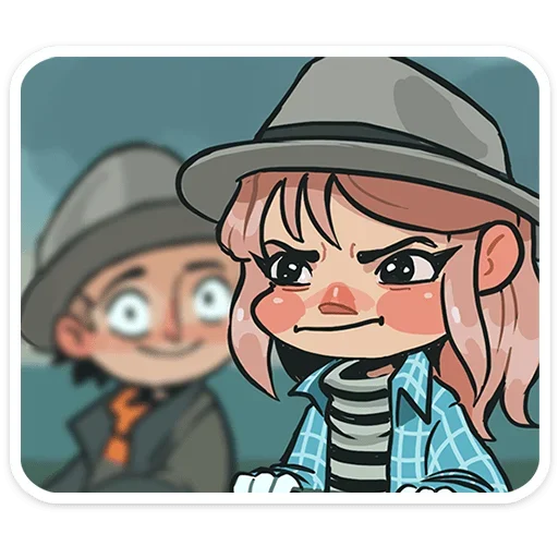 😠 Стикер «Детектив Энни» для Telegram