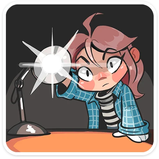 💡 Стикер «Детектив Энни» для Telegram