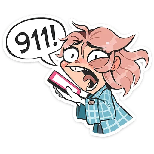 😱 Стикер «Детектив Энни» для Telegram