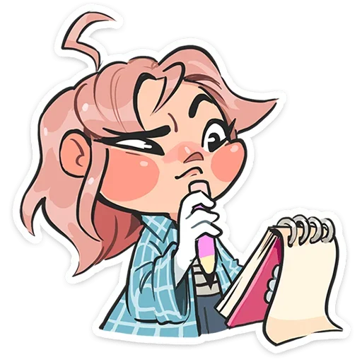 🤔 Стикер «Детектив Энни» для Telegram