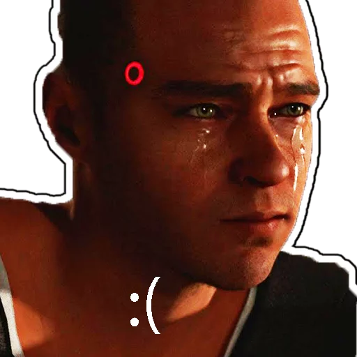 😣 Стикер «Detroit become human» для Telegram