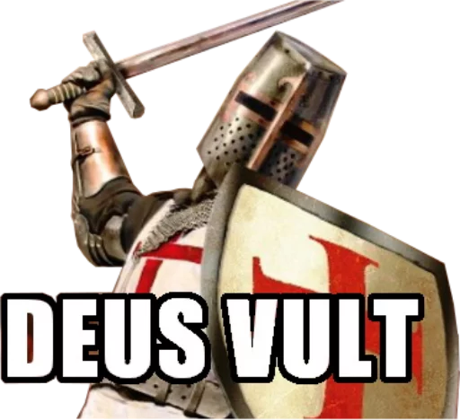 Стикерпак DEUS VULT для Telegram