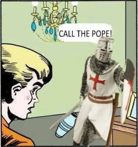 😠 Стикер «DEUS VULT» для Telegram