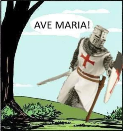 😐 Стикер «DEUS VULT» для Telegram