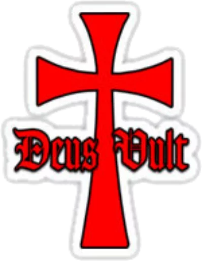 👍 Стикер «DEUS VULT» для Telegram