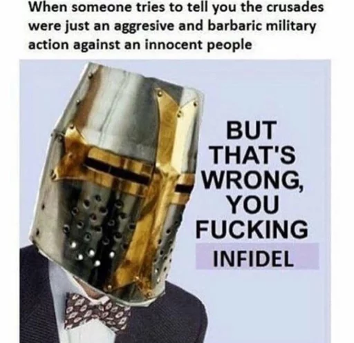 🤐 Стикер «DEUS VULT» для Telegram