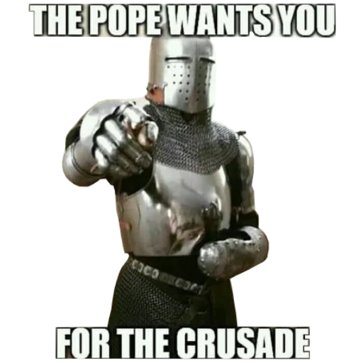 👉 Стикер «DEUS VULT» для Telegram