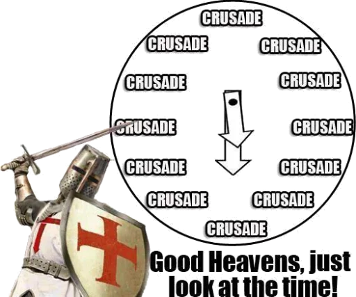 ⏲ Стикер «DEUS VULT» для Telegram