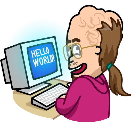 🧠 Стикер «Dev» для Telegram