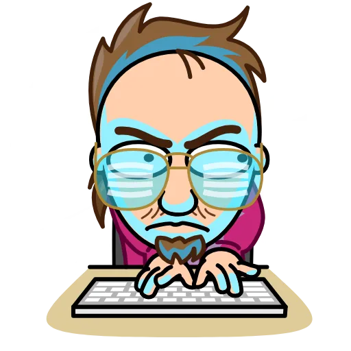 🤓 Стикер «Dev» для Telegram