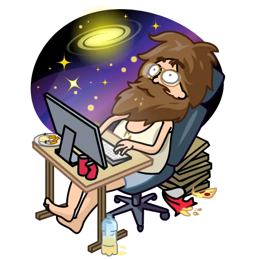 👹 Стикер «Dev» для Telegram