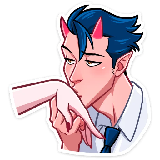 😘 Стикер «Дьявол и Дьяволица» для Telegram
