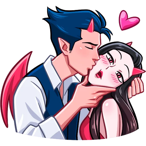 😘 Стикер «Дьявол без надписей» для Telegram