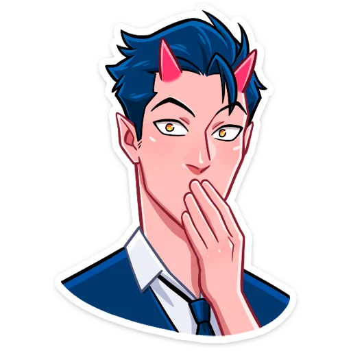 🤭 Стикер «Демон из ВК» для Telegram