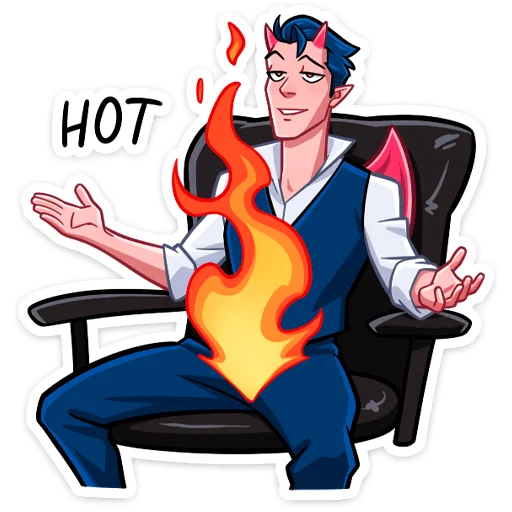 🥵 Стикер «Демон из ВК» для Telegram