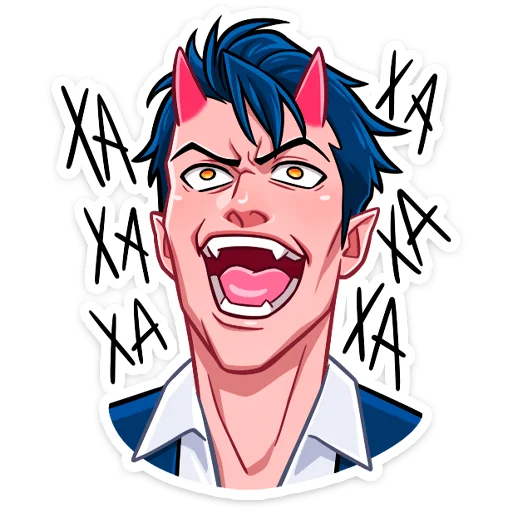 🤣 Стикер «Демон из ВК» для Telegram