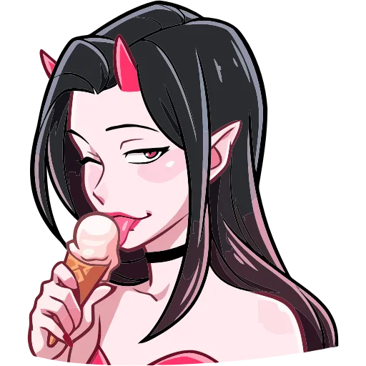 🍨 Эмодзи «Демон и Ангелица» для Telegram