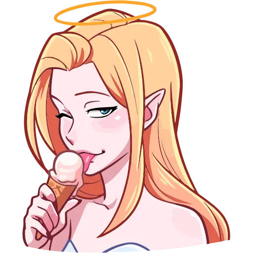 🍦 Эмодзи «Демон и Ангелица» для Telegram