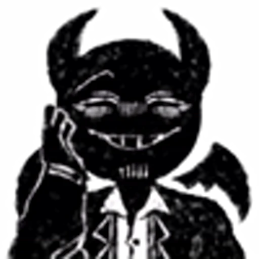 😈 Эмодзи «Devil Black» для Telegram