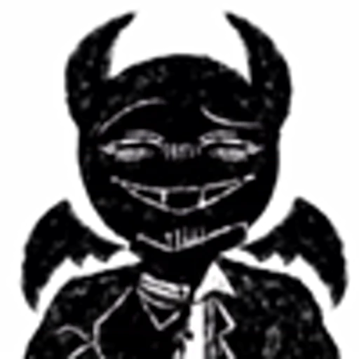 🤔 Эмодзи «Devil Black» для Telegram