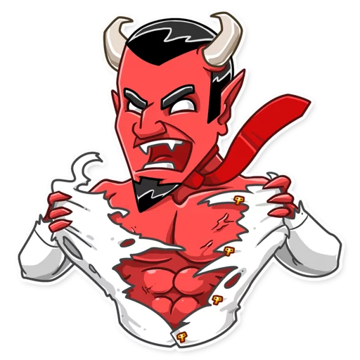 😡 Стикер «Devil In You» для Telegram