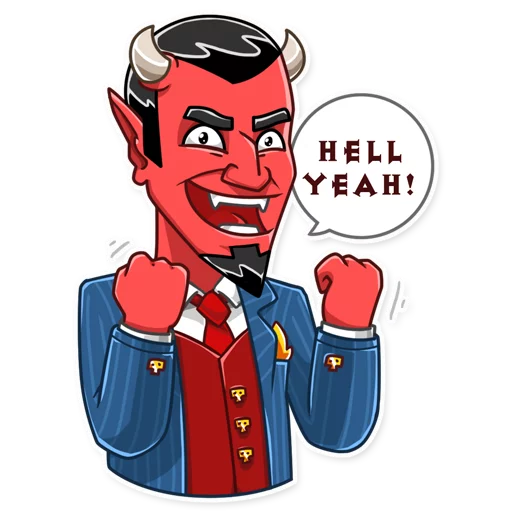 😆 Стикер «Devil In You» для Telegram