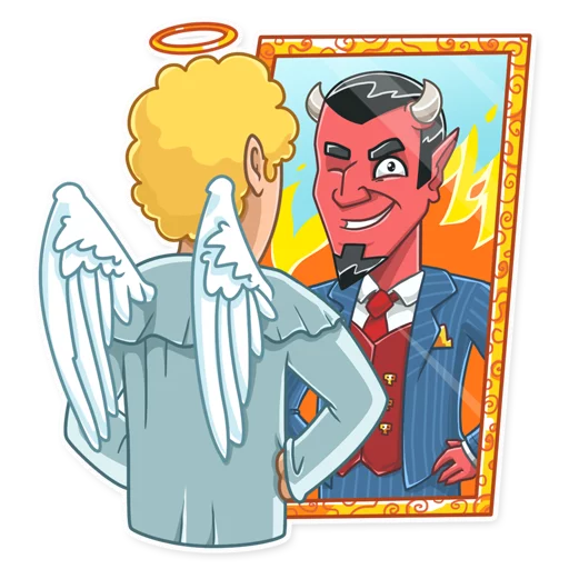 😉 Стикер «Devil In You» для Telegram