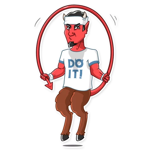 🏋 Стикер «Devil In You» для Telegram