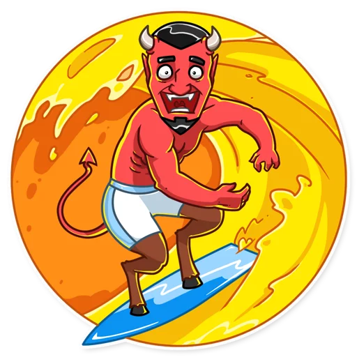 🏄 Стикер «Devil In You» для Telegram