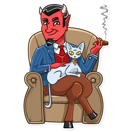 🐱 Стикер «Devil In You» для Telegram