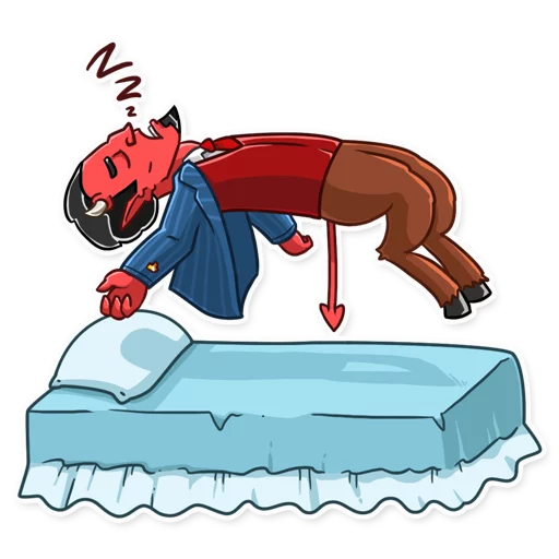 😴 Стикер «Devil In You» для Telegram
