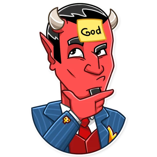 🤔 Стикер «Devil In You» для Telegram