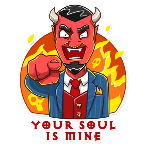 😠 Стикер «Devil In You» для Telegram
