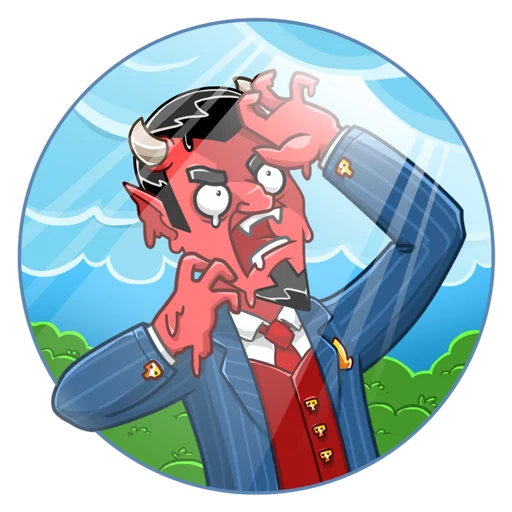 😨 Стикер «Devil In You» для Telegram