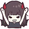 Стикер 6 Devilish Menhera