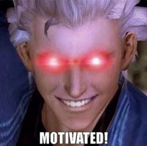 🅱 Стикер «Devil May MOTIVATED» для Telegram