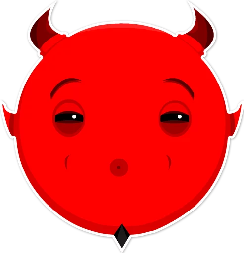 😙 Стикер «Дьявольские эмоции» для Telegram