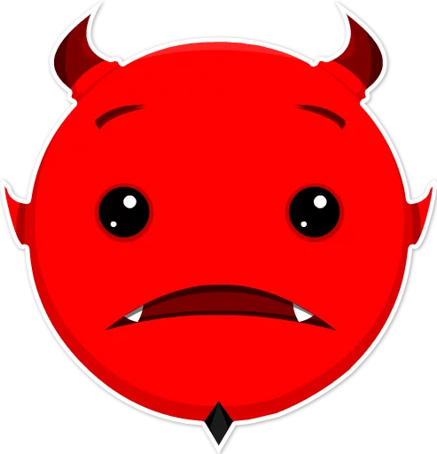 😟 Стикер «Дьявольские эмоции» для Telegram