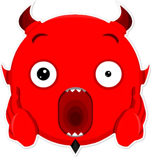 😱 Стикер «Дьявольские эмоции» для Telegram