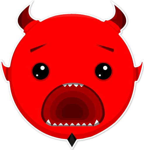 😨 Стикер «Дьявольские эмоции» для Telegram