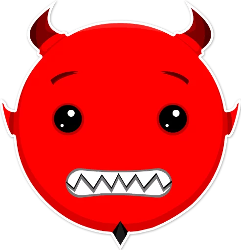 😬 Стикер «Дьявольские эмоции» для Telegram