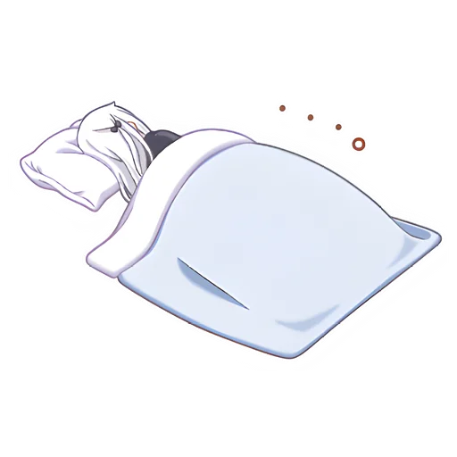 😴 Стикер «Девочка Инь-Янь» для Telegram