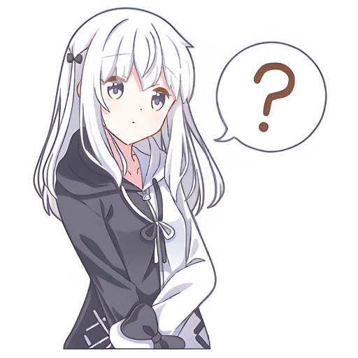 🤔 Стикер «Девочка Инь-Янь» для Telegram