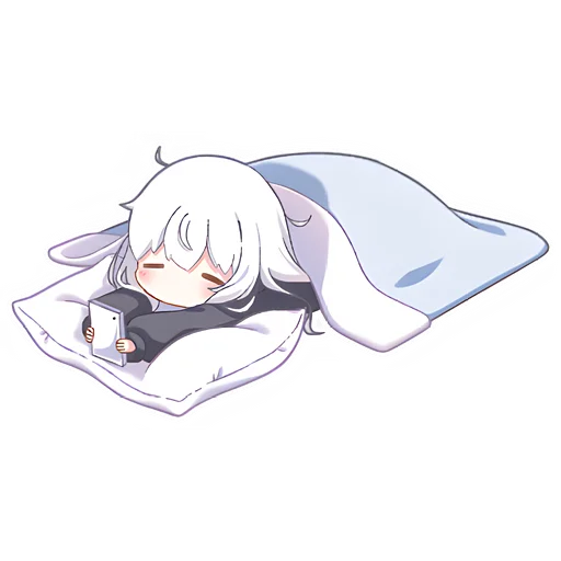 😴 Стикер «Девочка Инь-Янь» для Telegram