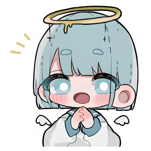 👼 Стикер «Девочки ангелы» для Telegram